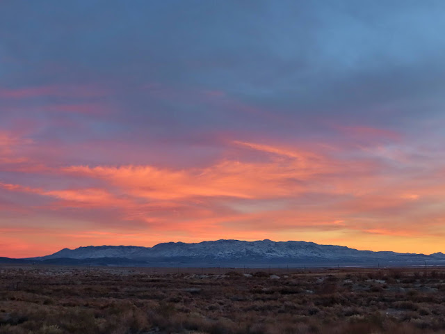 Sunset over the Coso Range