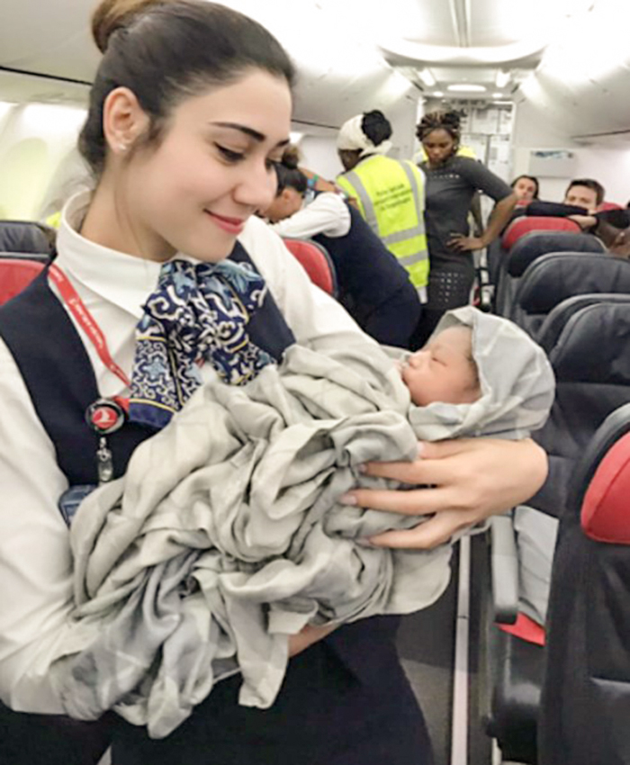 Woman Gives Birth To Baby Girl Mid-Flight On Turkish Airlines; See Adorable Pics Here