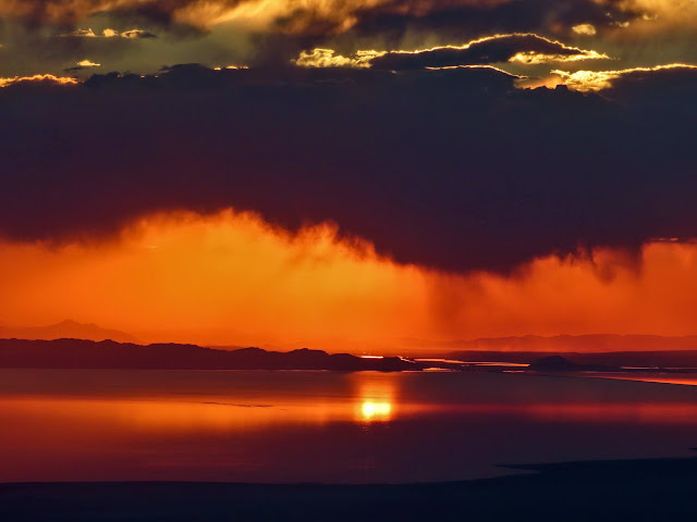 Sunset over Farmington Bay