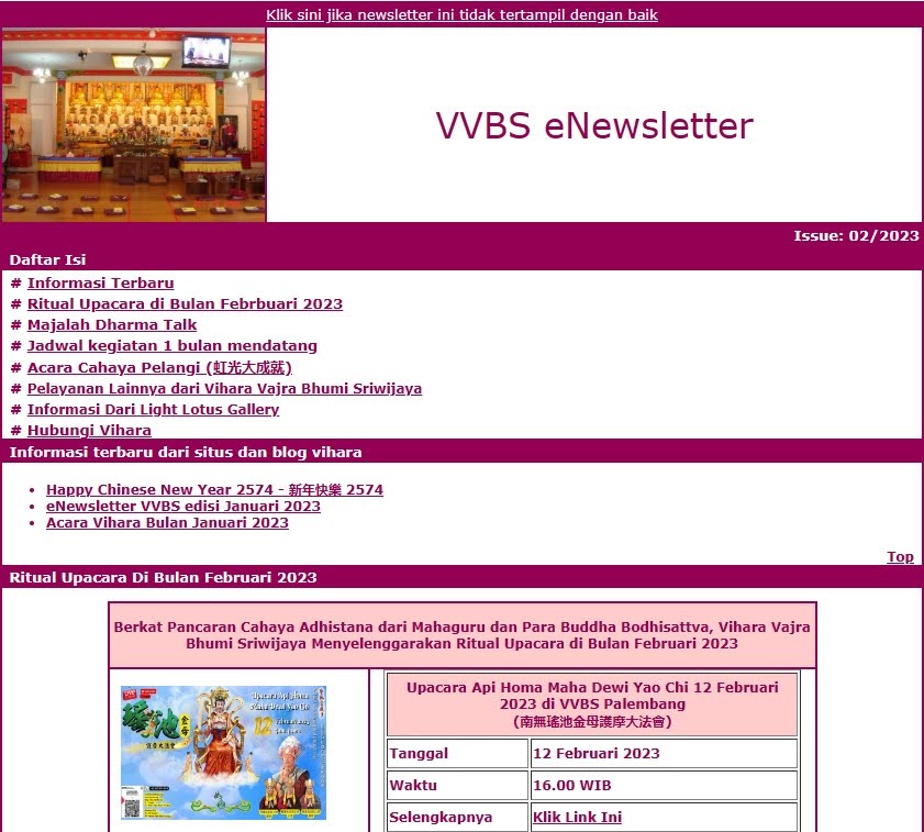 Newsletter Februari 2023