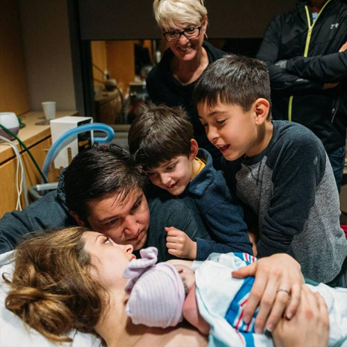 Amazing Images Of A Kid Assisting His Mother During Childbirth