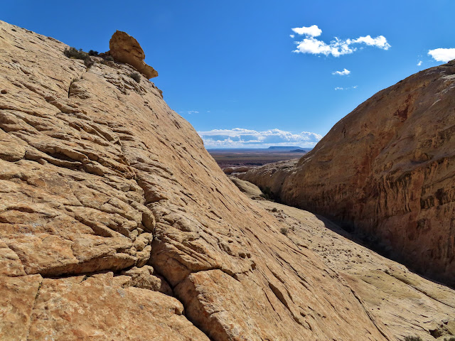 View down the canyon