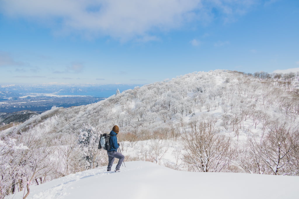 蛇谷ヶ峰でスノーシュー登山│滋賀大好きユーチューバーと