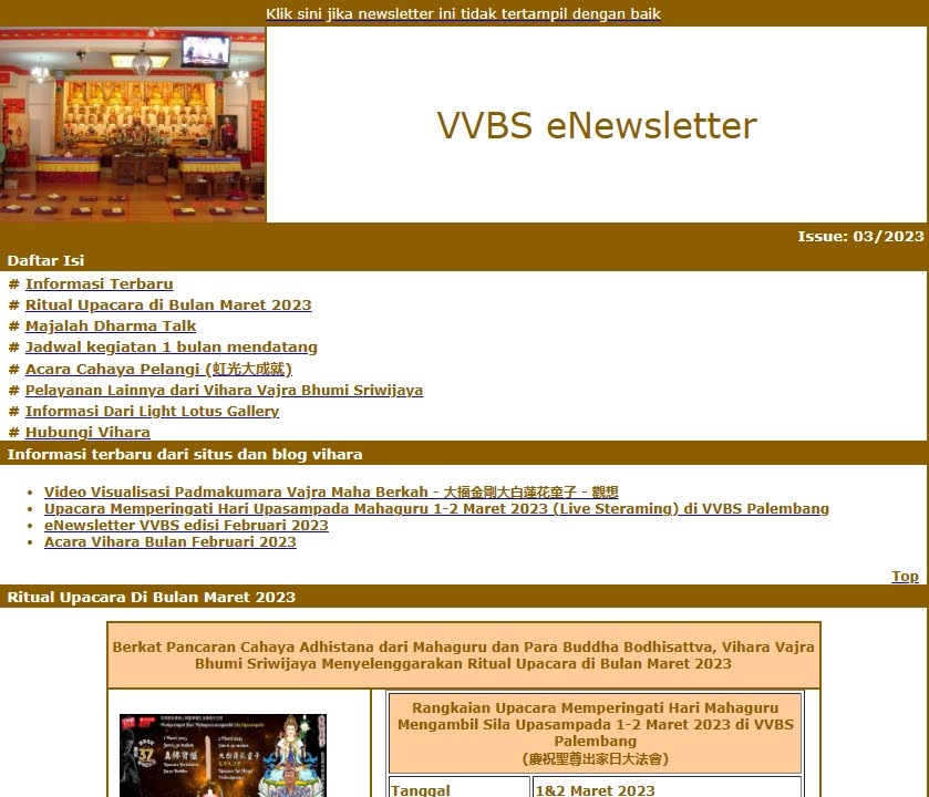 Newsletter Maret 2023