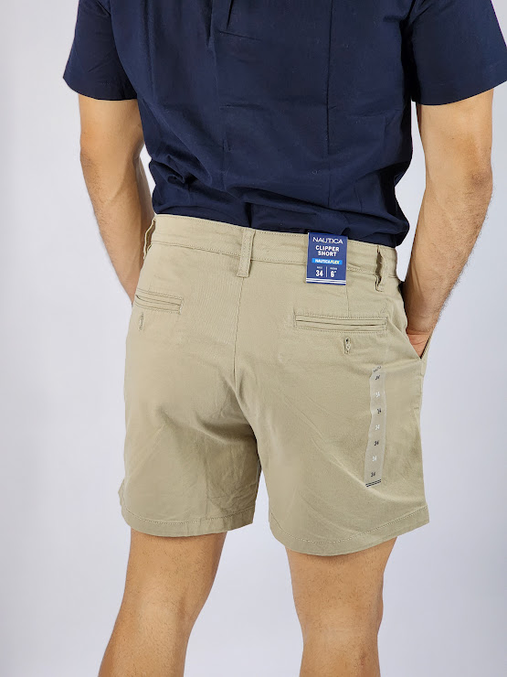 Short corto Nautica para caballero color beige