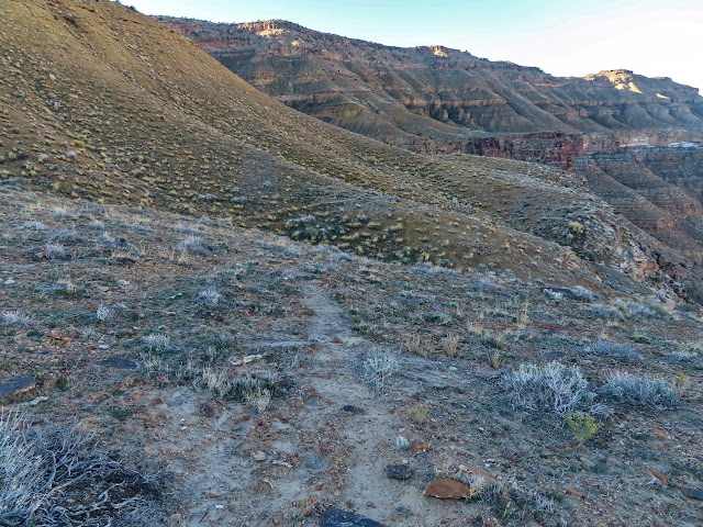 Trail downstream