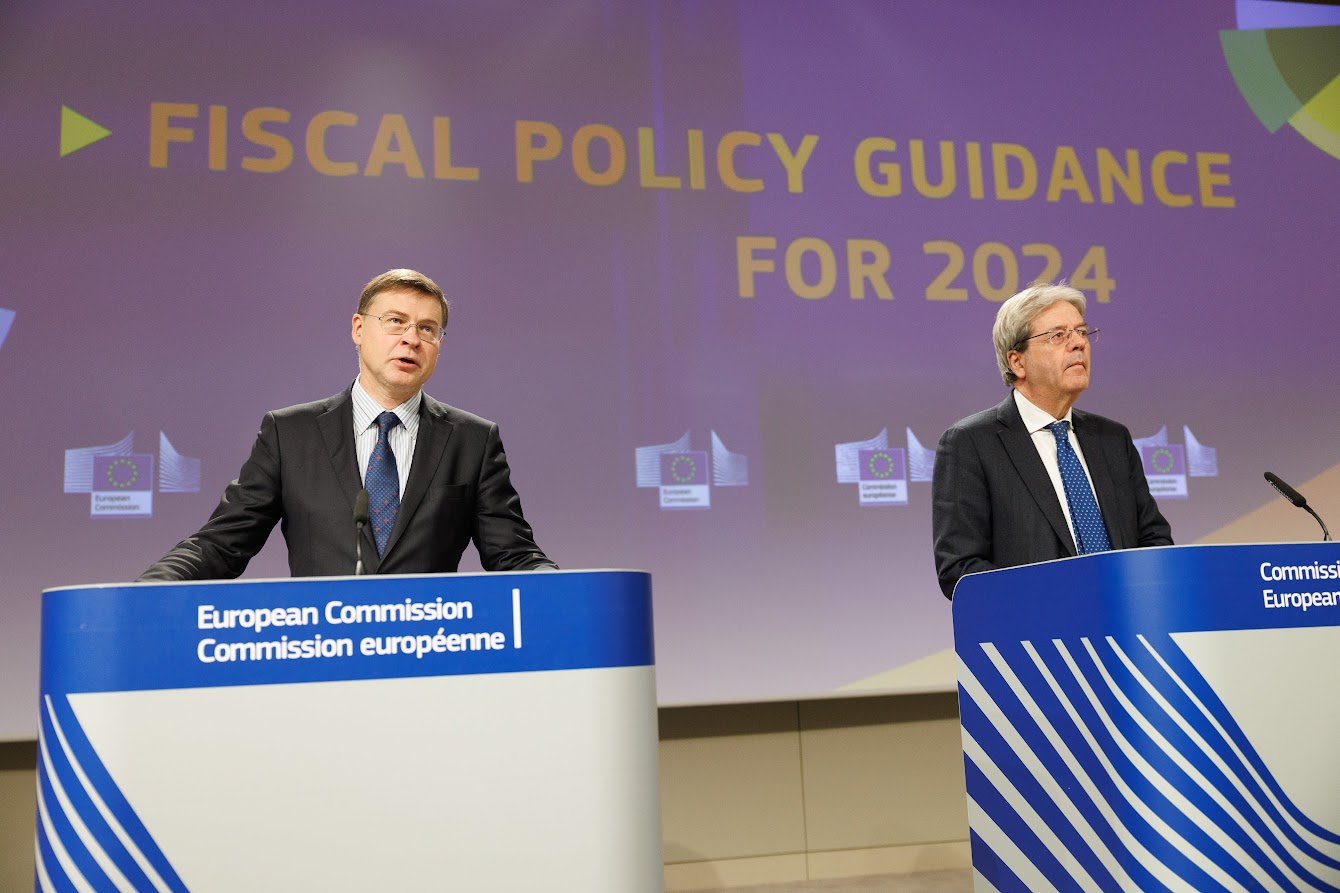 Dombrovskis e Gentiloni - Photo credit: European Union, 2023 - Source: EC - Audiovisual Service Photographer: Christophe Licoppe