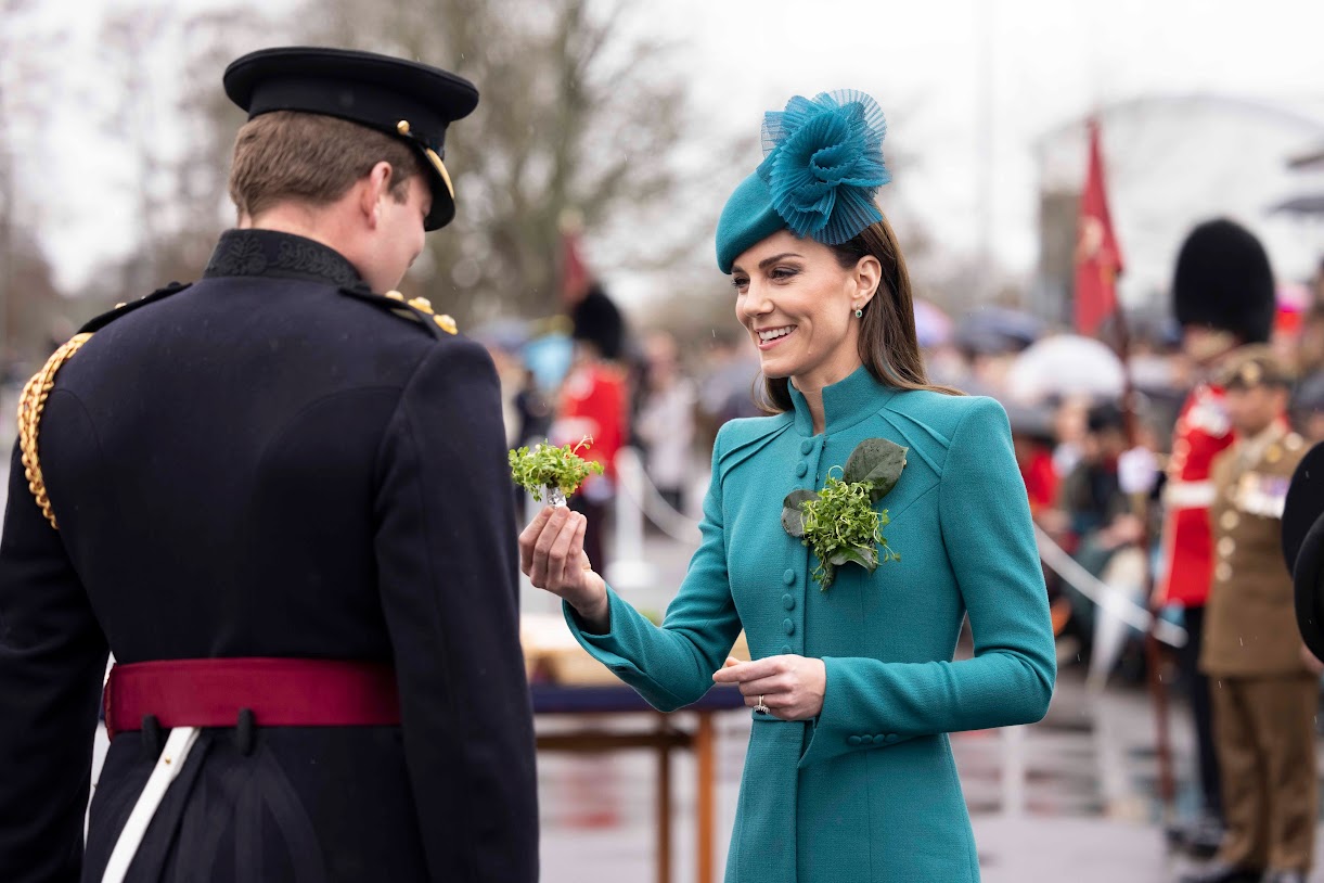 The Princess of Wales chose a stunning Teal outfit for the 2023 St. Patrick’s Day Parade