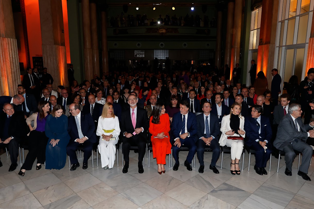 King Felipe VI and Queen Letizia of Spain presided over the Commemorative literary act of the centenary of the inauguration of the first Casa del Libro (House of the book) 'Circle of Fine Arts' in Madrid