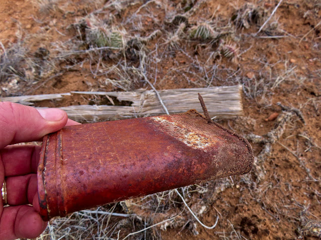 Mining claim in a tobacco tin