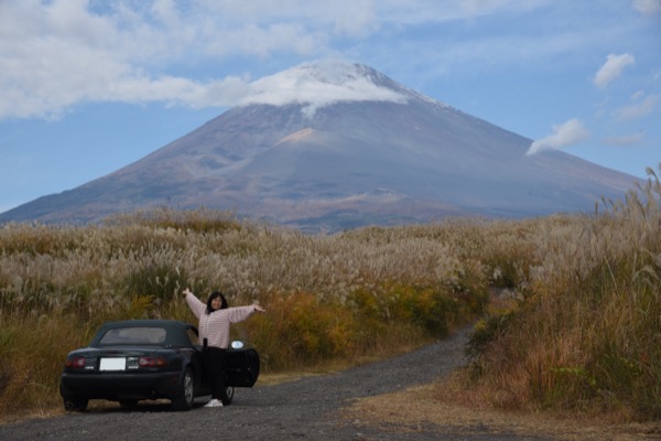 富士山とロードスター