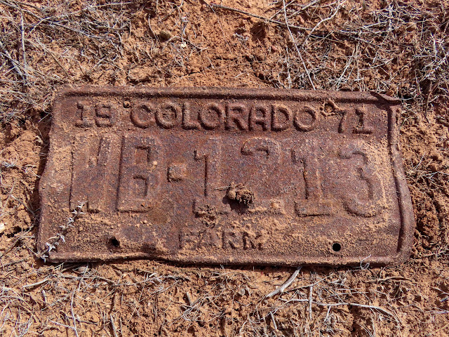 1971 Colorado farm vehicle license plate