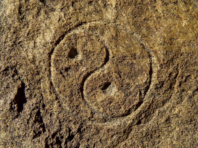 Hieroglyph at the Forest Service office in Fillmore