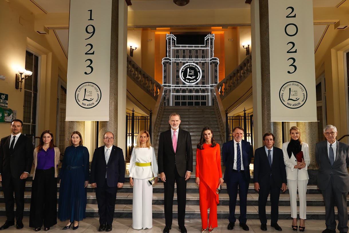 King Felipe and Queen Letizia attended the Opening of House of the book - Circle of Fine Arts