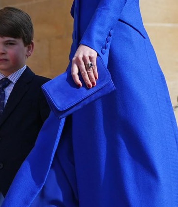 The Princess of Wales was wearing red nail paint.