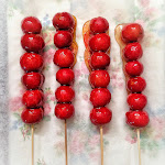 Bing Tanghulu, candied fruit, Candied Hawthorns, caramel fruit, chinese, chinese new year, dessert, recipe, skewer, snack, stick, street, traditional, 冰糖葫蘆