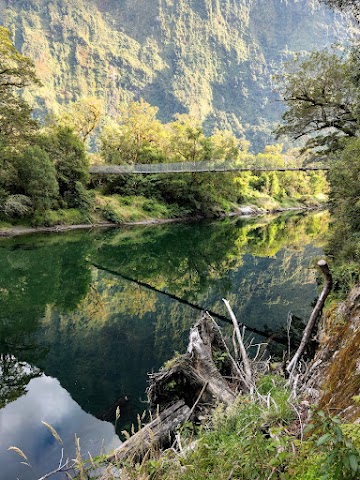 Milford Track Arthur River suspension bridge