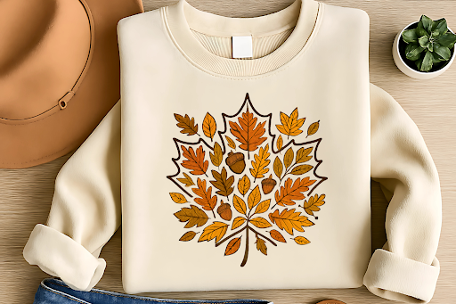 Coquette Pumpkin Autumn Design T-shirt Design for sublimation printing, perfect for autumn fashion