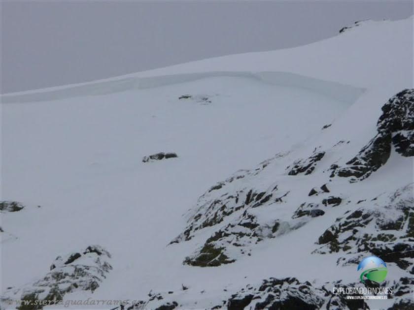 Aludes de nieve en la Sierra de Guadarrama