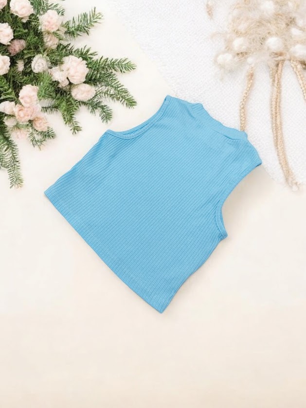 Blusa para niña color celeste