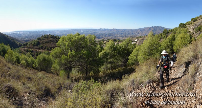 Sierra de Mijas desde Puerto Colorado