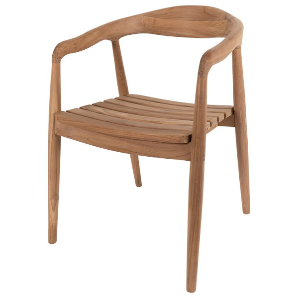 cafe chair teak wood and slat seat wood – RZL