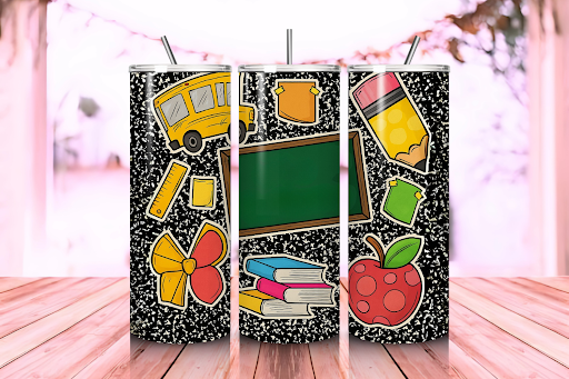 Coquette Teacher Wrap Tumbler 20oz design wrap for 20oz tumbler