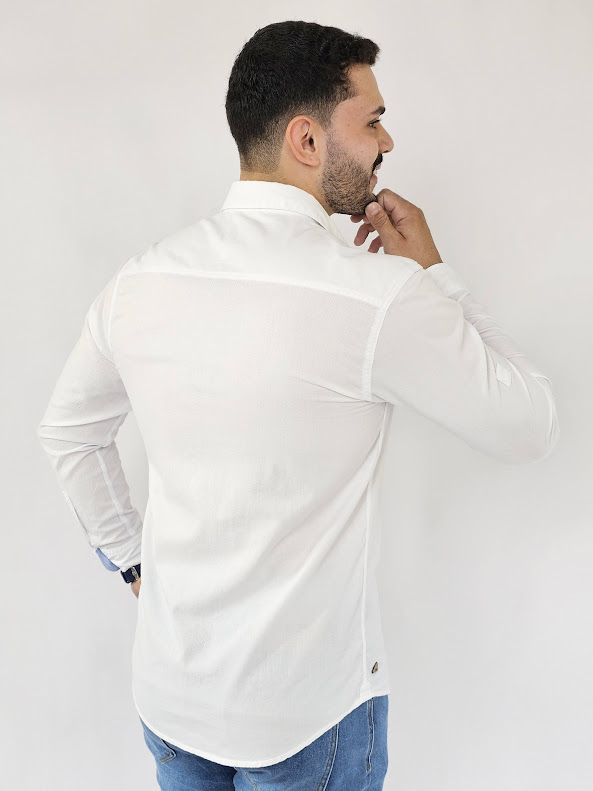 Camisa Hummer para caballero H242004-61WH-B