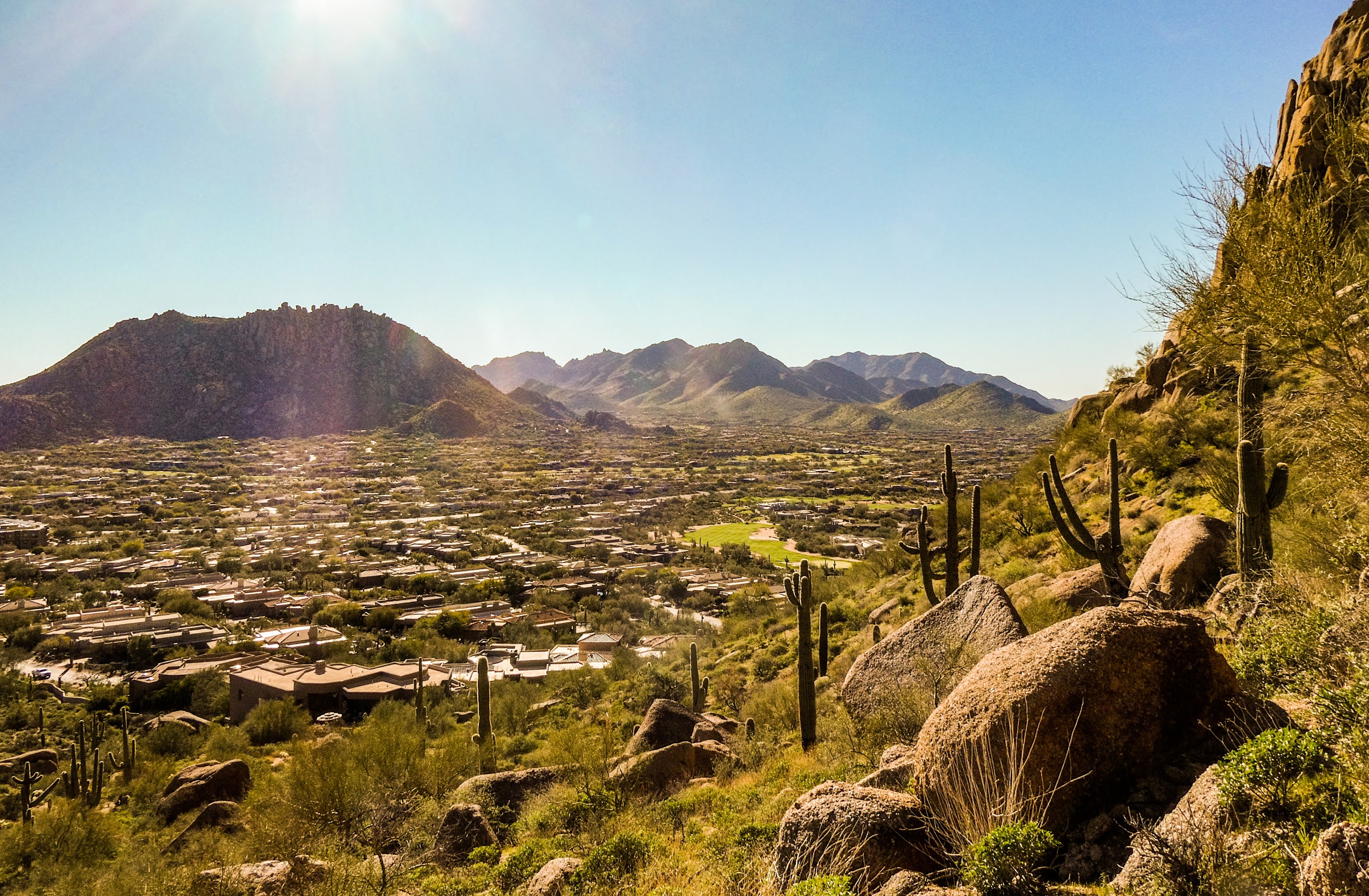 view from pinnacle peak trail