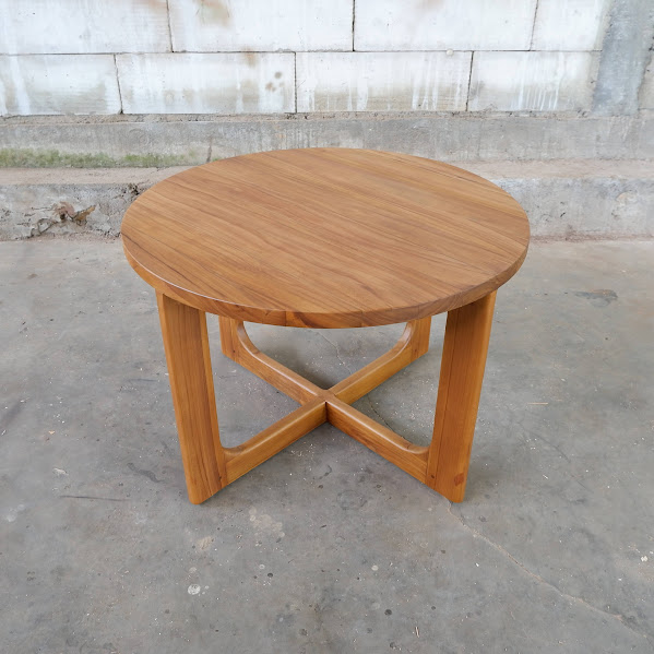 Round Table small block Teak wood Cyprus  
