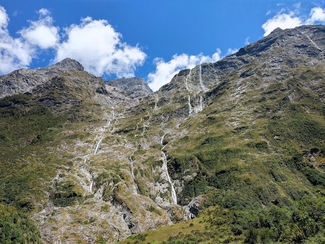 Milford Track waterfalls