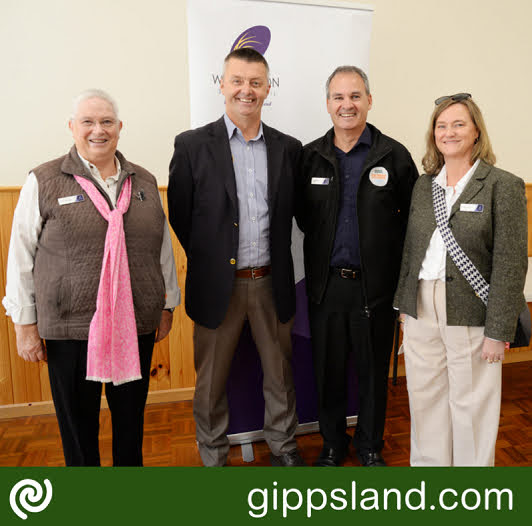 Wellington Shire Councillors with volunteer guest speaker Pat Weatherley at last years National Volunteer Week event in Maffra