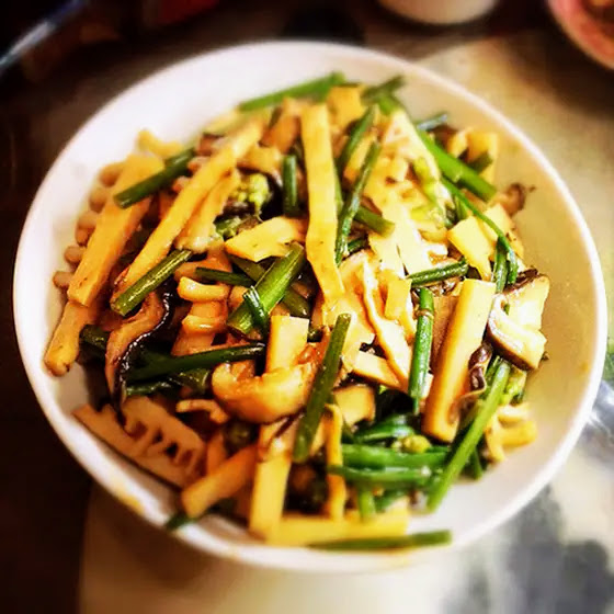 winter, bamboo, chinese, hangzhou, mushroom, recipe, stir fry, stirfry, vegetable, vegetarian, 冬筍炒冬菇