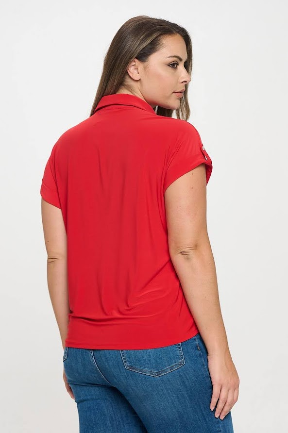 Blusa DNA para dama color rojo