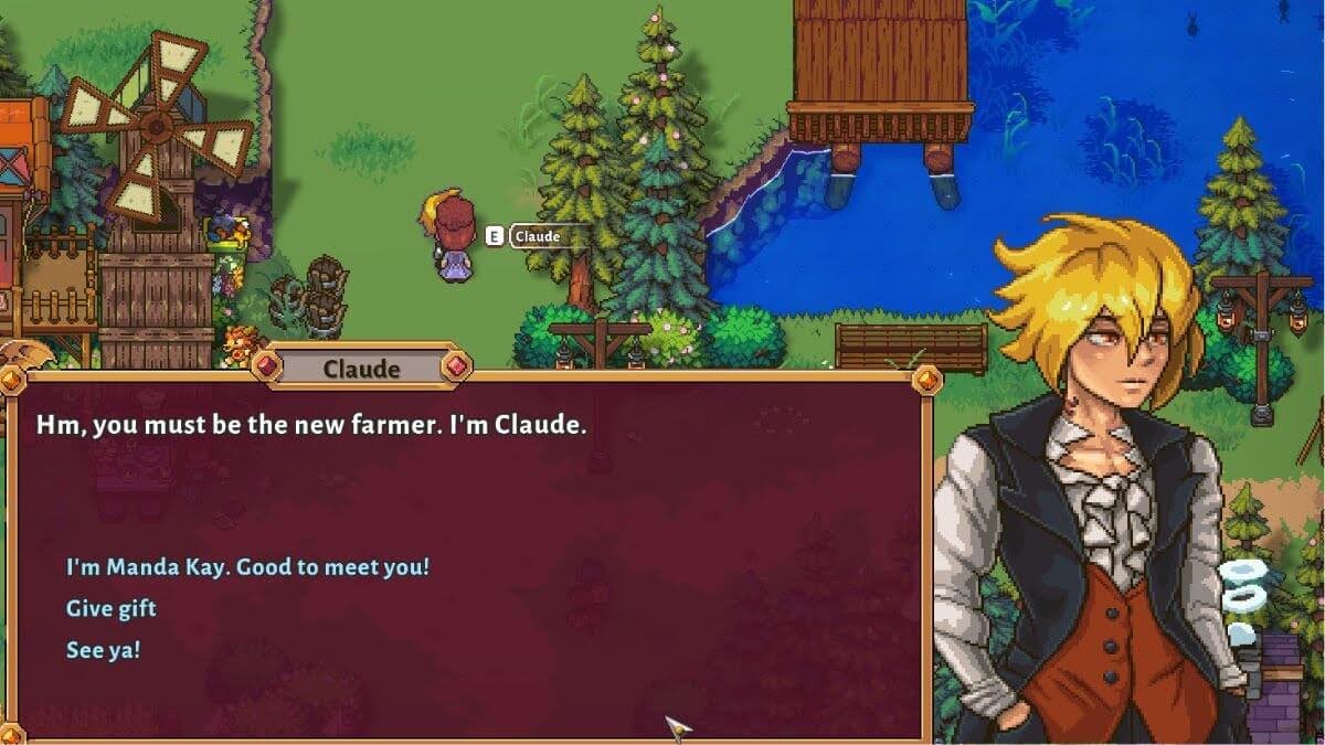 Claude's Personalities and Preferred Gifts as Marriage Candidate in Sun Haven