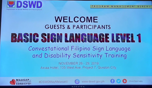 MCCID Conducts Basic Sign Language Training to DSWD Central Office Staff