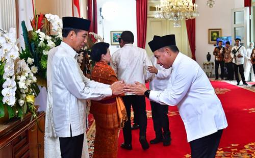 Panglima TNI Hadiri Halal Bi Halal di Istana Negara Jakarta Pusat