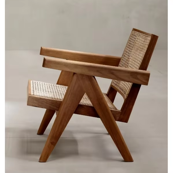 RELAX CHAIR ARMREST TEAK WOOD AND RATTAN DUBAI – RZL