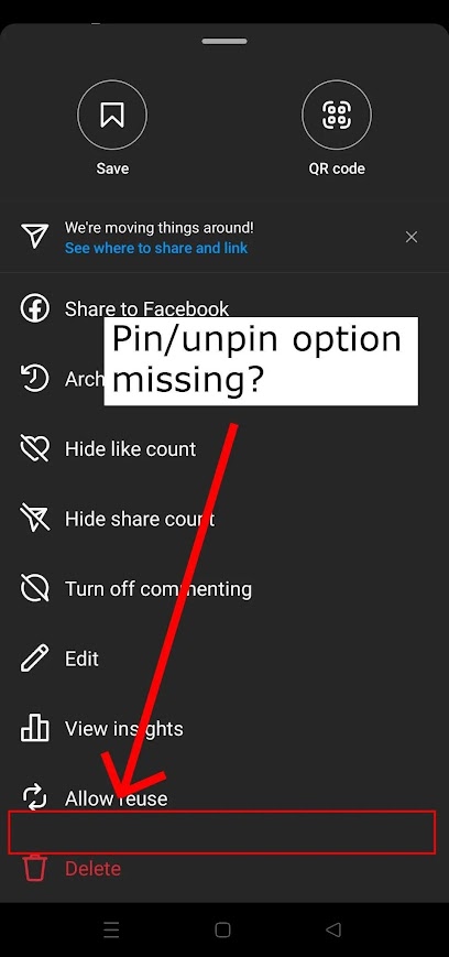4 Quick Fixes for Instagram Pin Unpin Feature Missing on Android