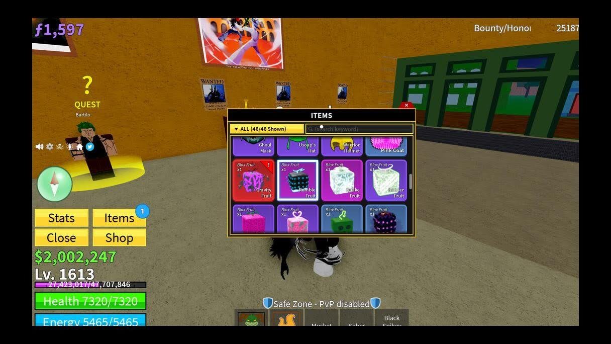 How can you awaken Rumble Fruit in Roblox Blox Fruits?