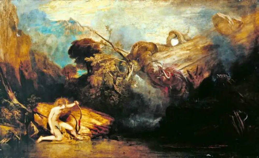 Apolo lutando com Python | Quadro de Joseph Mallord William Turner de 1811