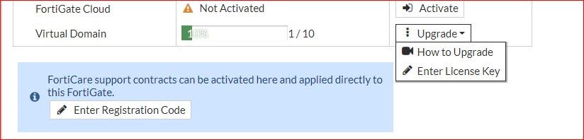 Instead, try uploading the same license via the Web GUI, under Global VDOM.