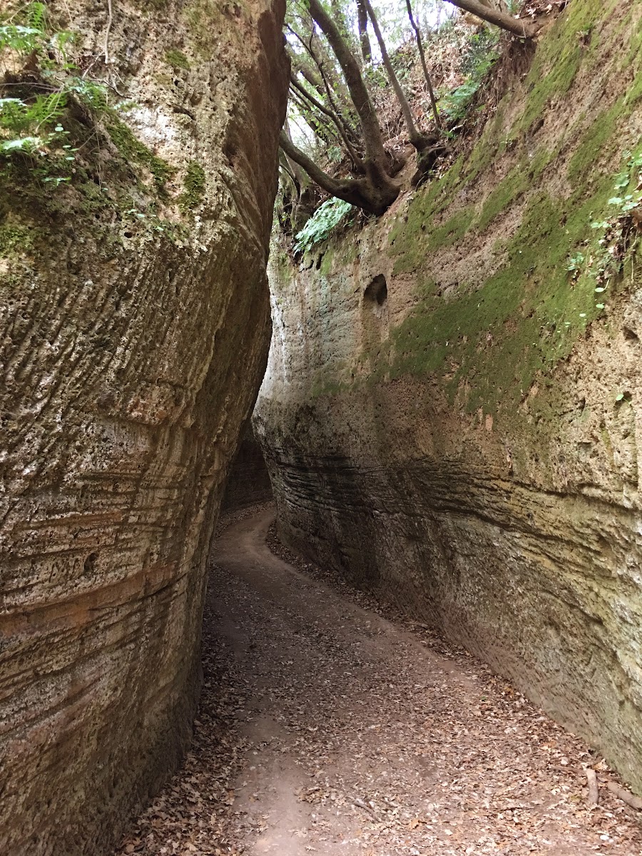 La Via Cava San Rocco, canalizzazioni sulla Via Cava