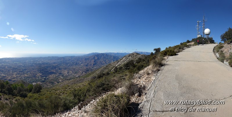 Sierra de Mijas desde Puerto Colorado