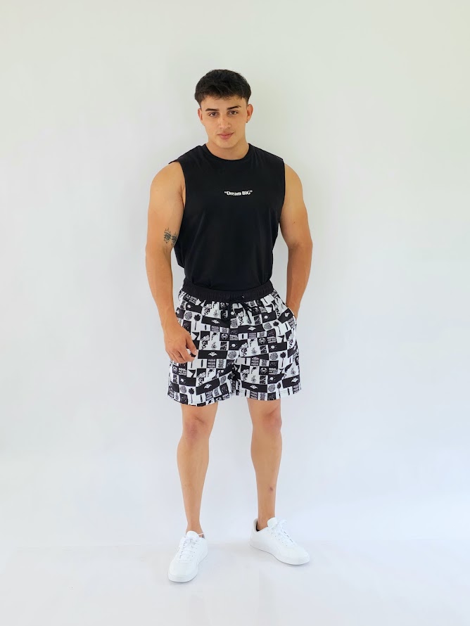 Pantaloneta Estivaneli color negro para Caballero