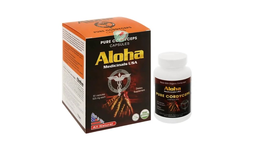 Viên uống đông trùng hạ thảo Aloha Medicinals đến từ Mỹ