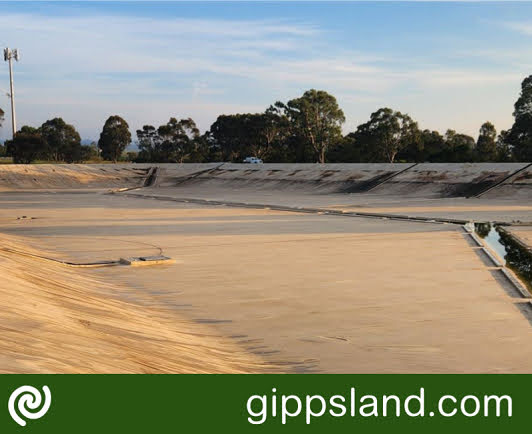 To uphold high-quality drinking water supply, efforts are underway to replace the 88ML basin liner and cover at the Wy Yung water storage facility for East Gippsland Water customers