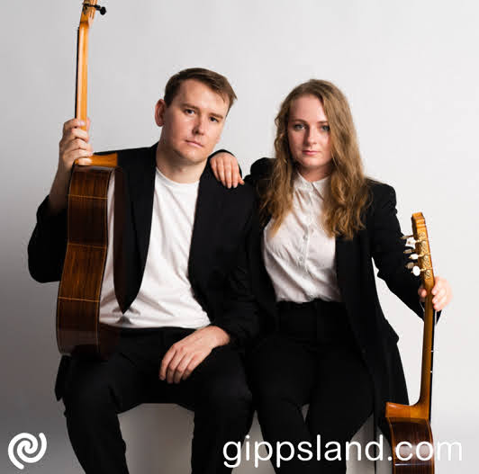 Contra Guitar Duo, formed by Hamish Strathdee and Emma-Shay Gallenti-Guilfoyle, merges contrasting yet complementary styles to showcase the guitar's expressive versatility