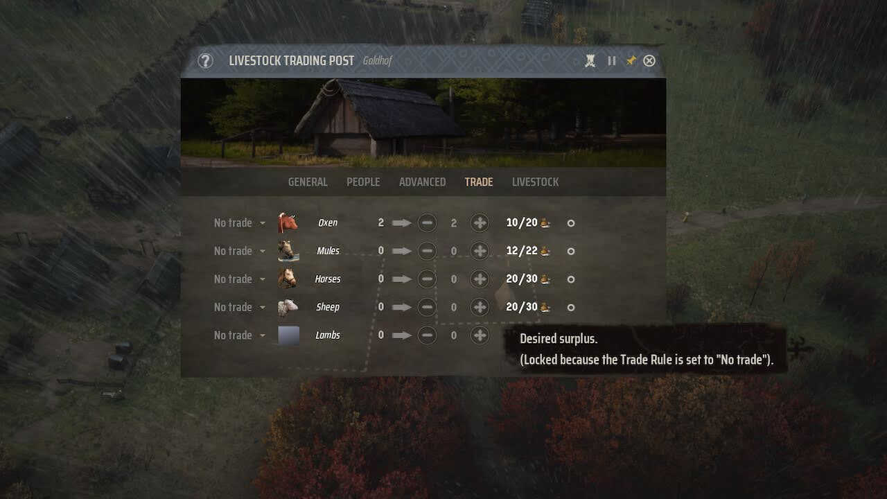 How To Resolve Locked because the Trade Rule is set to "No trade" Problem in Manor Lords