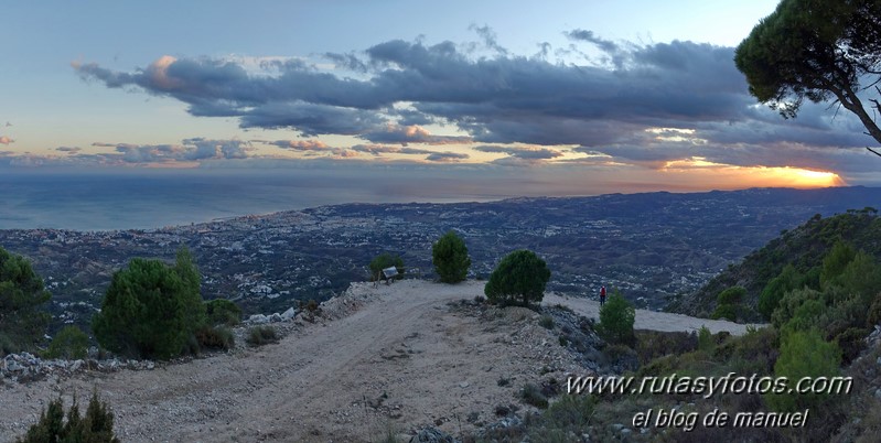 Sierra de Mijas desde Puerto Colorado